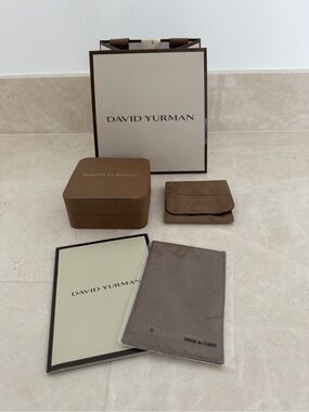 Authentic David Yurman Bag, Box, Magnetic Pouch and Cloth